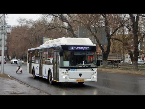 Видео: ЛиАЗ-5292.67 (CNG) ВЕ 151 64 Маршрут №6А город Саратов 