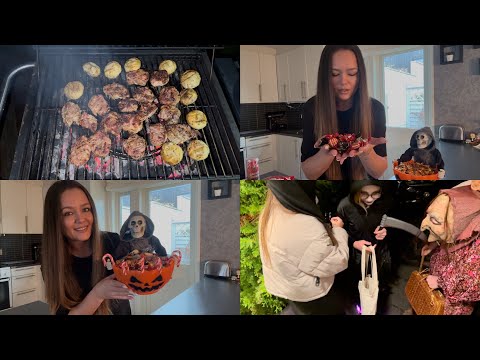 Видео: VLOG.Норвегия🇳🇴ХЭЛЛОУИН👻 ЖАРИМ мясо, ОТКРЫВАЮ сладости, ВСТРЕЧАЕМ детей