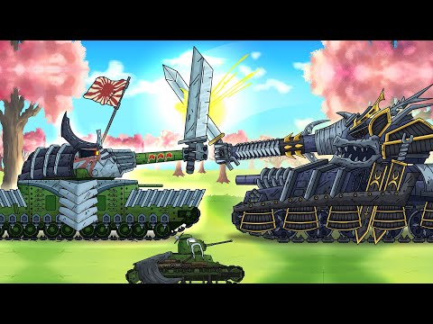 Видео: Дуэль Железных Самураев! Левиафан готовит наступление! - Мультики про танки