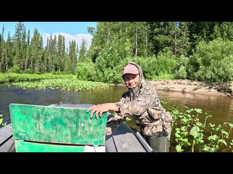 Видео: Рыбалка на реке. Быт в тайге. Заготовка дров.