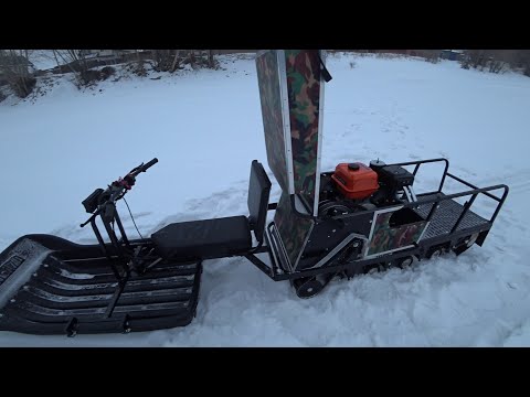 Видео: Обкатка снегохода / Тормоз на снегоход / мой вариант
