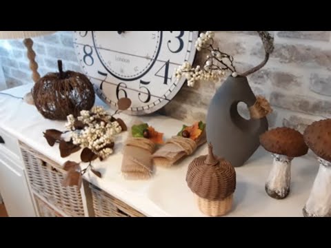 Видео: поделки - переделки для ОСЕННЕГО декора