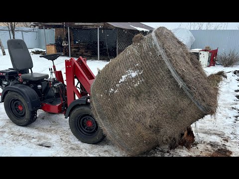 Видео: Тюк сена 300 кг Испытания Помогатора