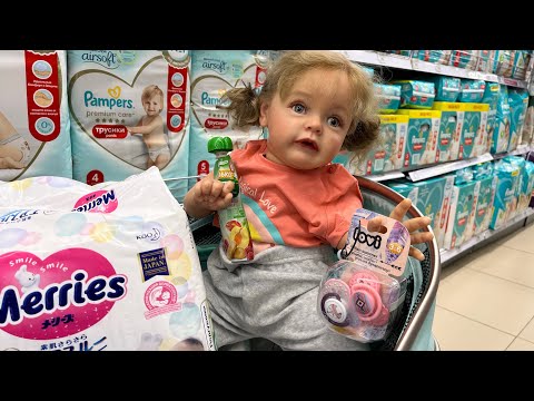 Видео: Vlog: Шоппинг с куклами реборн Shopping with reborn doll 👶🏻