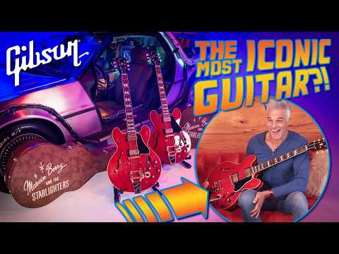 Видео: Подписная гитара Марти МакФлая: Gibson 1955 ES-345