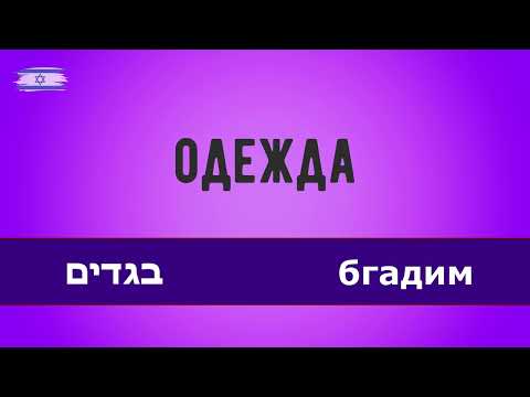 Видео: Одежда на иврите. Иврит для начинающих. Уроки иврита.