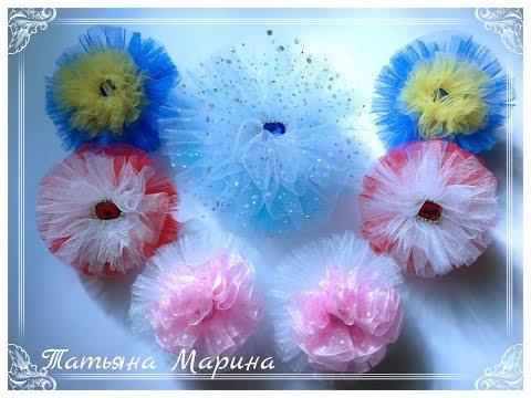 Видео: МК для начинающих. Пышный бант из фатина🎀. 16 см/gorgeous bow of tulle/arco lindo de tule