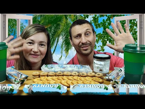 Видео: МУКБАНГ БАУНТИ АССОРТИ | MUKBANG BOUNTY CHOCOLATE #bounty #mukbang #баунти #мукбанг #asmrrussia