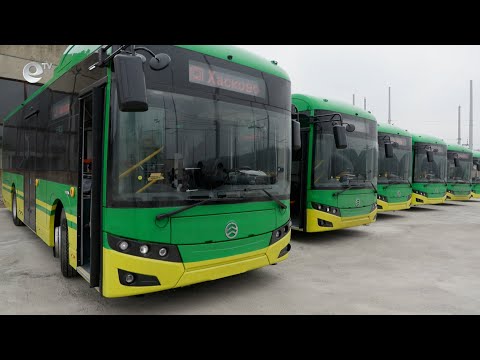 Видео: Нови шест електробуса ще обслужват градските линии на Хасково