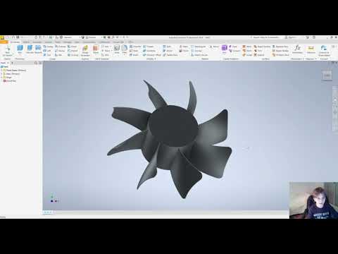 Видео: Два способа создания вентилятора в Autodesk Inventor