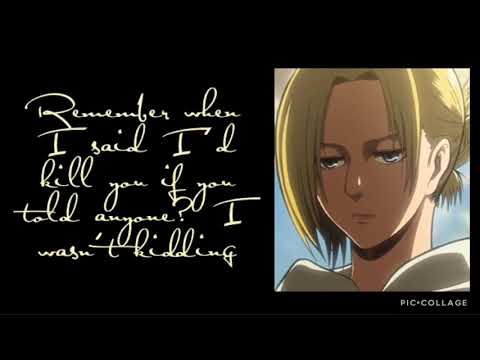Видео: Shut Your Mouth | ASMR | Tsundere Annie Leonhart x Listener (при участии Eren Yeager)
