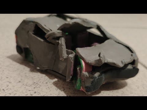 Видео: Разбил фольцваген гольф из пластилина.