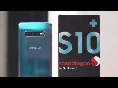 Видео: Идеальный Samsung Galaxy S10+ на Snapdragon 855! Распаковка и быстрый тест-обзор против Exynos 9820