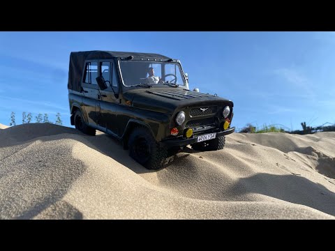 Видео: Uaz 469 rc 1:8 уаз 469 покатушки