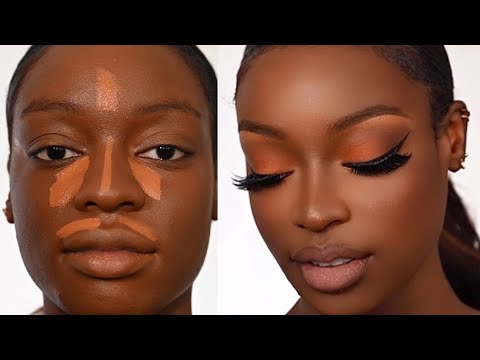 Видео: Это САМЫЙ ПРОСТОЙ и простой урок по макияжу в стиле нюд для темнокожих женщин [подробно]