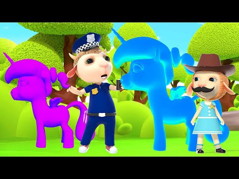 Видео: Цветные Единороги Спешат На Детскую Площадку | Мультики для Детей | Долли и Друзья
