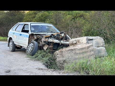 Видео: ЖЁСТКИЙ КРАШ-ТЕСТ! ДЕВЯТКА ЗА 10К VS БЕТОННЫЙ БЛОК!