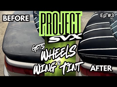Видео: Проект SVX EP#3 Колеса, крыло и тонировка