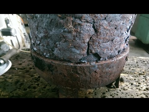 Видео: Печь на отработке. Устройство печи. Внутренности после 9 часов работы. Часть 5