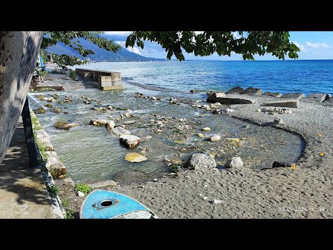 Видео: Пляж загородного пляжного клуба "Репруа" в Гагре
