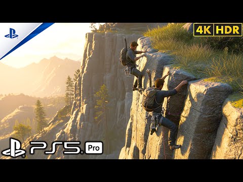 Видео: (PS5) Uncharted 4 — экстремальная паркур-миссия | Ультрареалистичная графика, захватывающий игров...