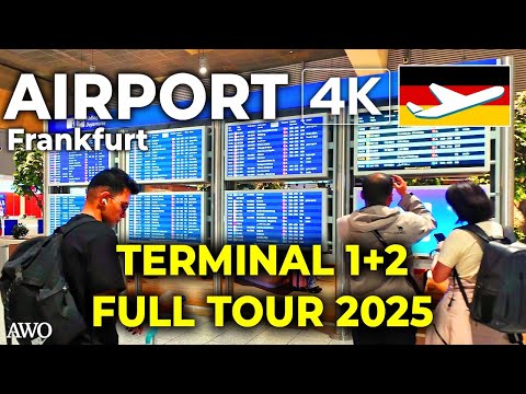 Видео: Франкфуртский аэропорт Полный тур | Терминалы 1 и 2 подробно – 🇩🇪 Германия 4K Пешеходный тур
