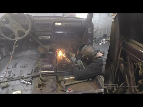 Видео: Переход на вторую сторону Нива полный кузовной ремонт ч.15