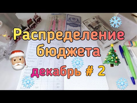 Видео: Распределение денежных средств по конвертам. Декабрь № 2