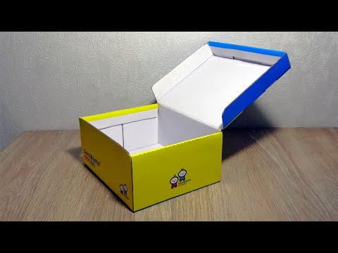 Видео: Из обычной коробки для обуви сделали шикарную шкатулку