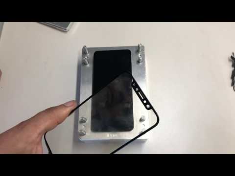 Видео: iPhone X - замена сенсора формами YMJ на OCA пленку