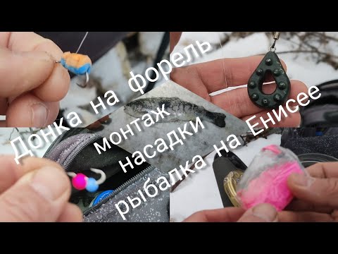 Видео: Рыбалка на Енисее , монтаж и насадки на форель.