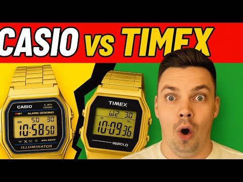 Видео: Сравнение качества ретро часов Casio vs Timex