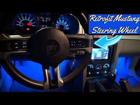 Видео: Как модернизировать рулевое колесо Mustang 2010+ в Mustang S197 2005-2009 годов выпуска