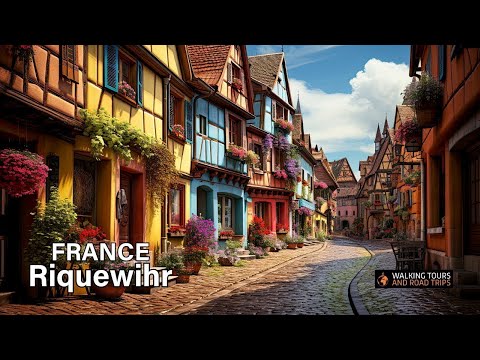 Видео: Рикевир ФРАНЦИЯ 🇫🇷 Тур по французской деревне ☀️ Самые красивые деревни Франции 🍷 4k видеопрогулка