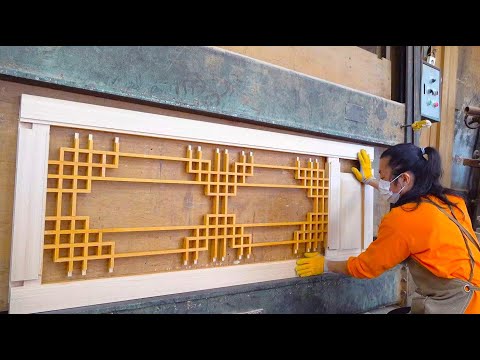 Видео: Навыки корейского плотника. Традиционный корейский процесс изготовления дверей