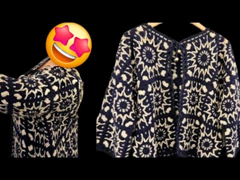 Видео: Создайте самый современный кардиган крючком, легко и привлекательно.