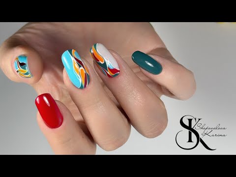 Видео: Сочный маникюр. Аппаратный маникюр. Скво-овал.