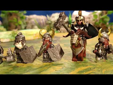 Видео: Гномы. История Хаздора. #Земля чудовищ #пластилин #лего