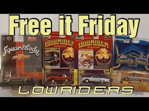 Видео: Lowrider Free it Friday, Revell, Greenlight и M2 Machines
