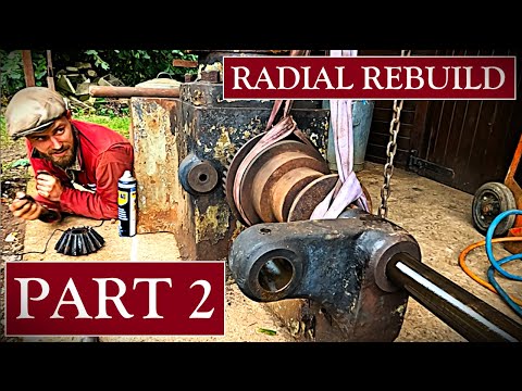 Видео: Реставрация викторианского радиально-сверлильного станка. ЧАСТЬ 2. Застрявшая шестерня