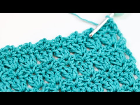 Видео: Вязание крючком слева – узор «Примула» – простой узор для одеяла