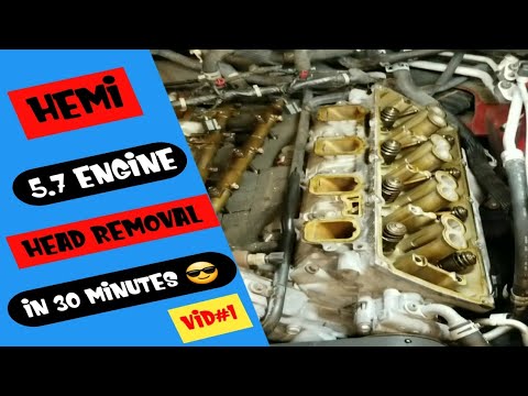 Видео: Как снять головку блока цилиндров двигателя 5.7 Hemi за 30 минут