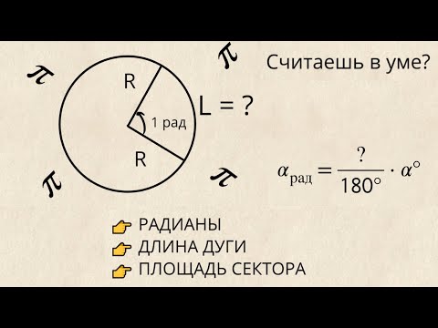 Видео: Радианы — это НЕ сложно! Объясняю на пальцах