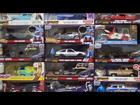 Видео: Большая коллекция киномашин, таких как Initial D и Jurassic World! Игрушки Jada