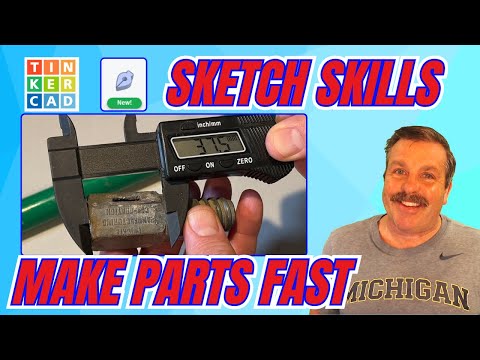 Видео: Используйте навыки работы с эскизами Tinkercad и создавайте детали для 3D-печати БЫСТРО! 💯🔥