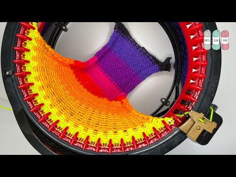 Видео: Как связать плоскую панель (подходит для Sentro и Addi) | Учебное пособие по кругловязальной машине