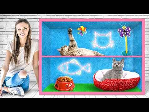Видео: УЮТНЫЙ ДОМИК ДЛЯ ВАШЕЙ КОШКИ 😻 КЛАССНЫЕ ГАДЖЕТЫ И УДИВИТЕЛЬНЫЕ ПОДЕЛКИ ДЛЯ ВАШИХ ПИТОМЦЕВ