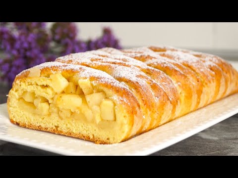 Видео: Пеку его сейчас каждый день. Быстро и вкусно. Нежное творожное тесто плюс сочная яблочная начинка