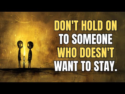 Видео: Удерживать рядом с собой того, кто не хочет оставаться, — значит делать себя несчастным.