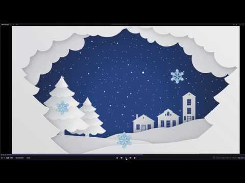 Видео: Урок по After Effects. Создание  зимней открытки.